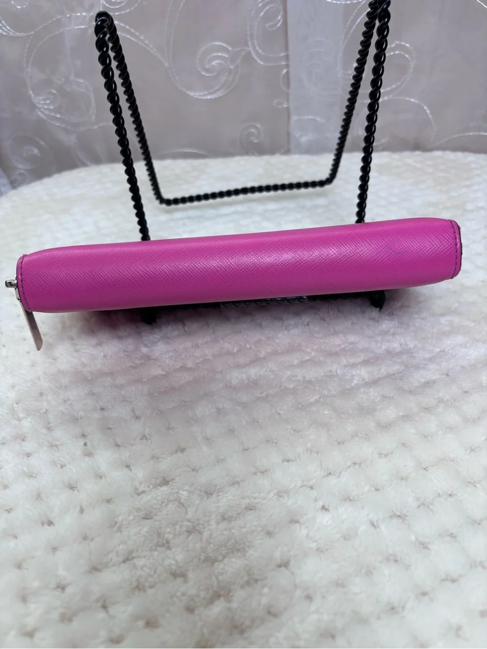 Kate Spade Vibrant Hot Pink Zip Around Continental Wallet